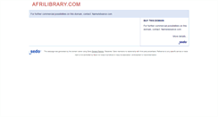 Desktop Screenshot of afrilibrary.com